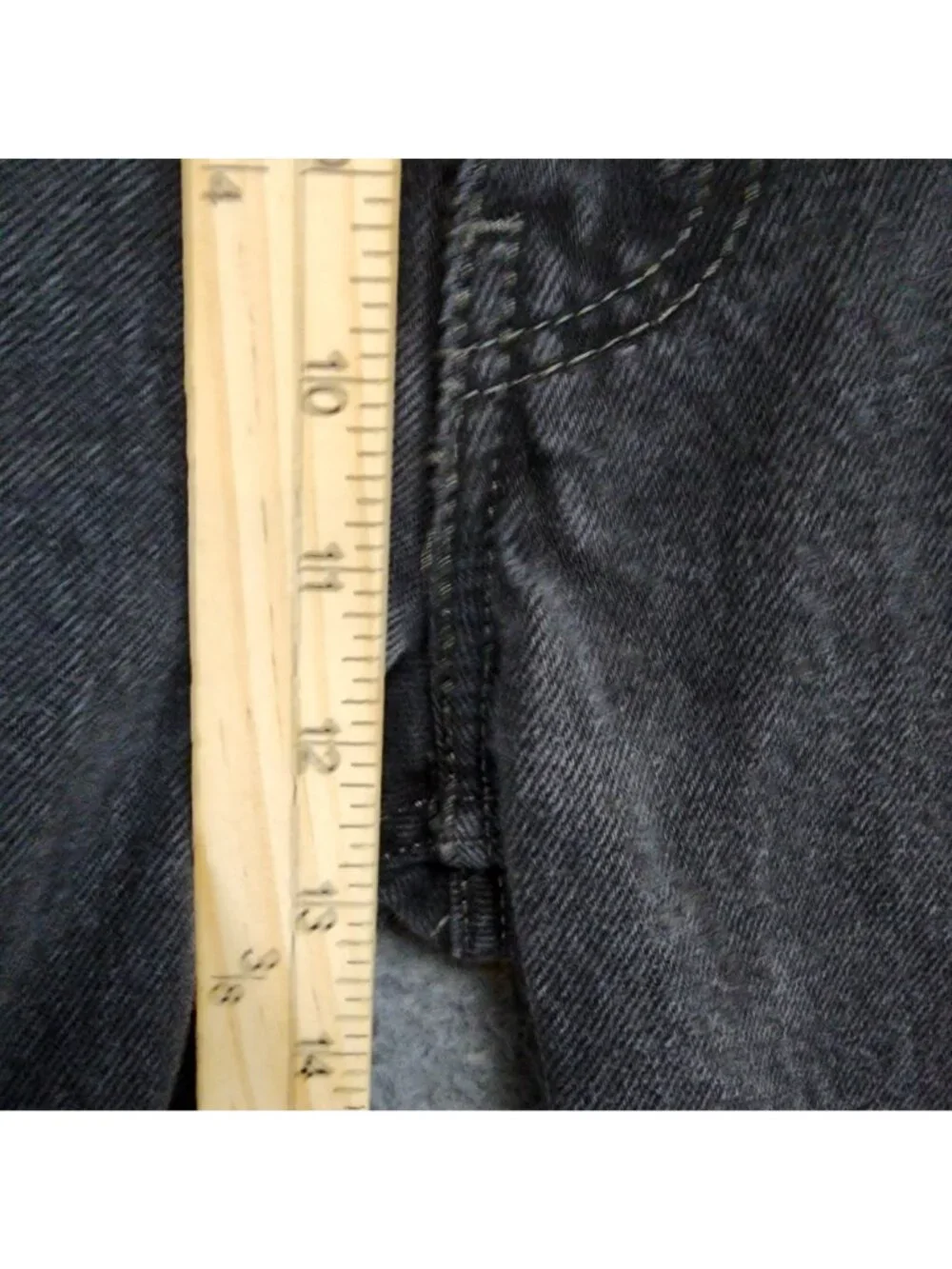 Levis Jeans Mens 40x32 Black 550 Cotton Denim Relaxed Fit Tapered Leg *Read*
